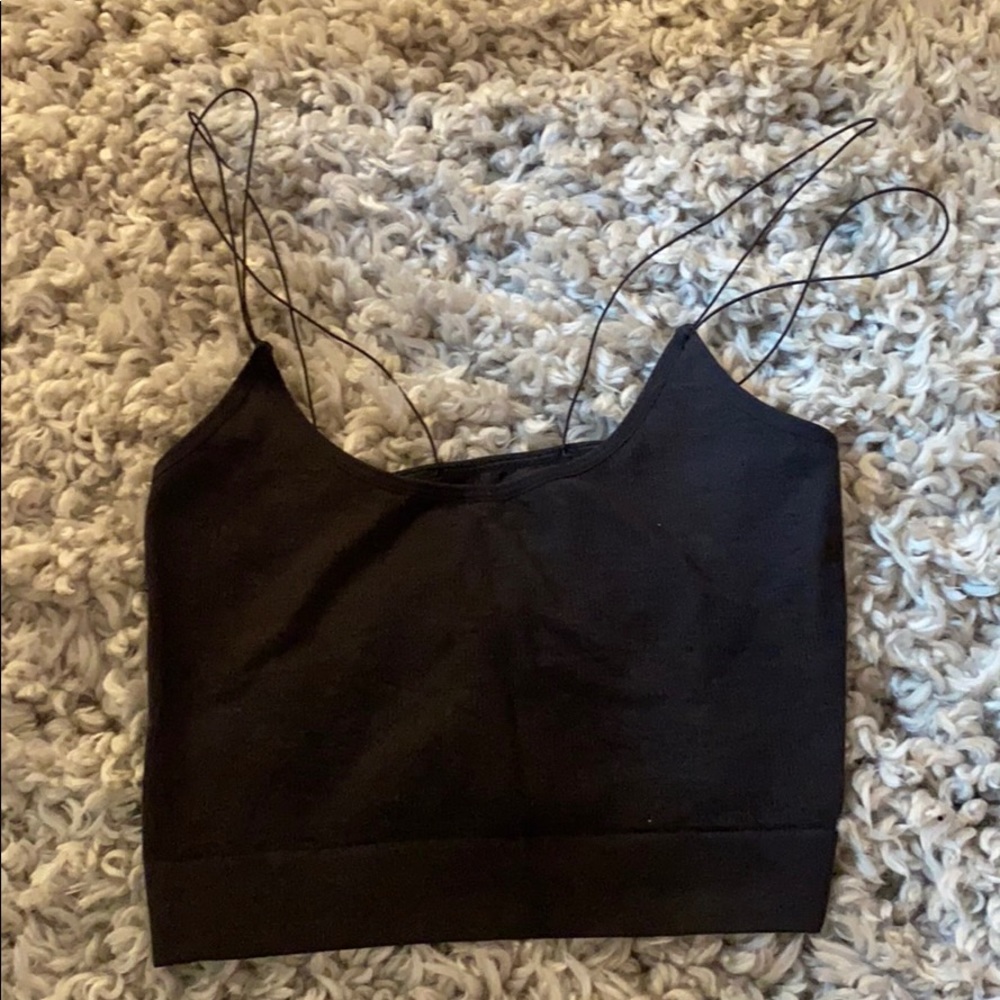 Black crop top